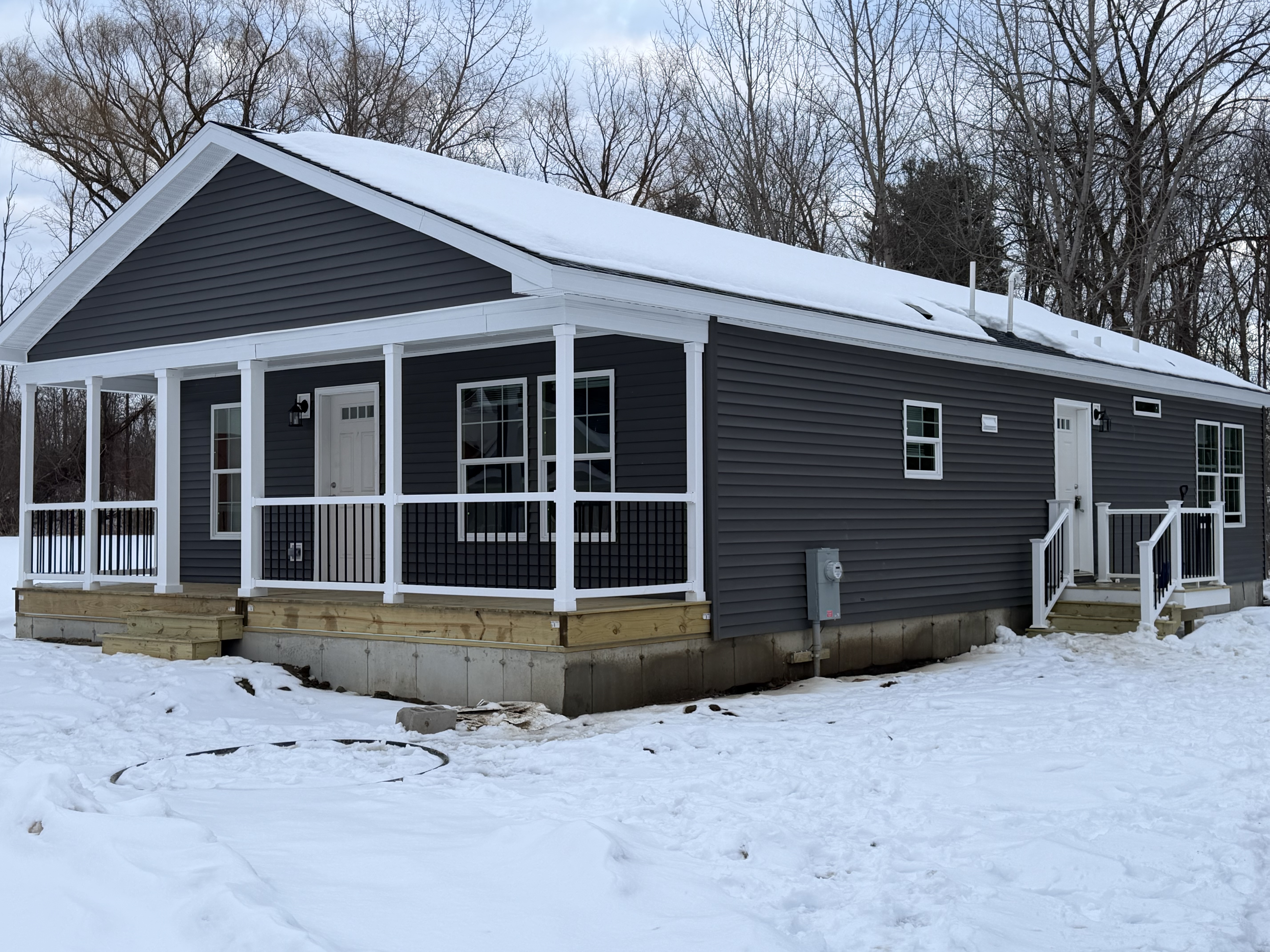 Home exterior - winter